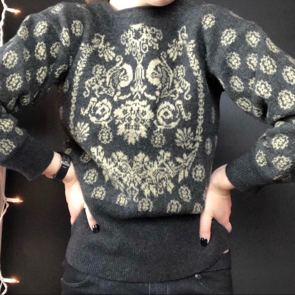 Vintage Escada Damask Sweater